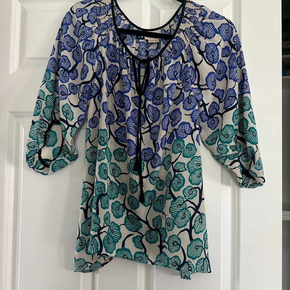 Anthropologie Floral Blouse